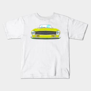 Triumph TR6 1970s classic British sports car yellow Kids T-Shirt